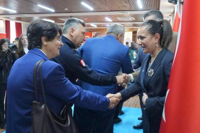 Burdur'da bayramlaşma töreni