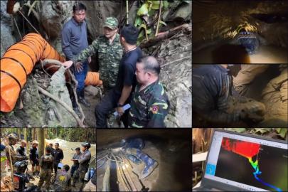 Laos’taki bir mağarada 5 gündür mahsur kalan 7 defineci için kurtarma çalışmaları devam ediyor