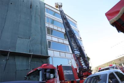 İstanbul'da inşaat halindeki binada yangın