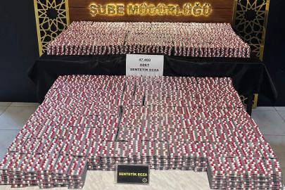 Sivas’ta narkotik operasyonu: 133 bin 840 sentetik ecza hap ele geçirildi