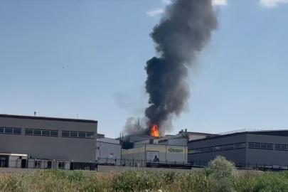 Ankara'da fabrika yangını