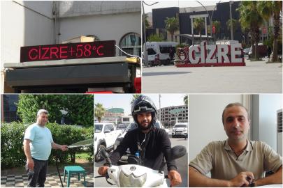 Cizre'de termometreler 58 dereceyi gösterdi: Cadde ve sokaklar boş kaldı
