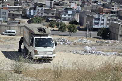 Gaziantep'te boş araziye moloz döken kişiye para cezası