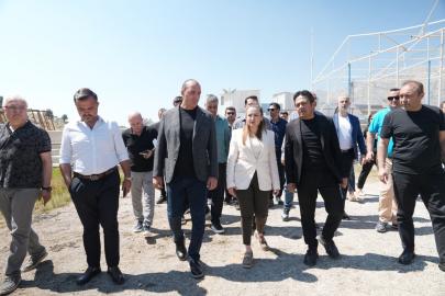 Kotan ve Özdemir, Feslikan Yağlı Pehlivan Güreşleri hazırlıklarını inceledi