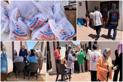 Yetimler Vakfı Gaziantep'te 100 yetim aileye et dağıttı