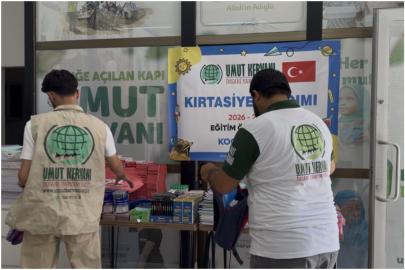 Umut Kervanından Kocaeli’de öğrencilere kırtasiye yardımı